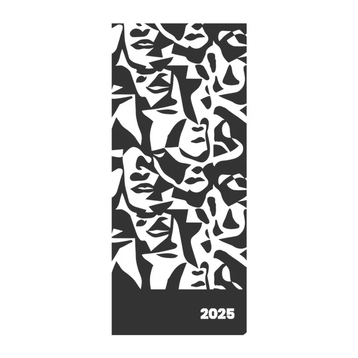 Hlavný obrázok produktu Diář PVC měsíční 2025 Faces