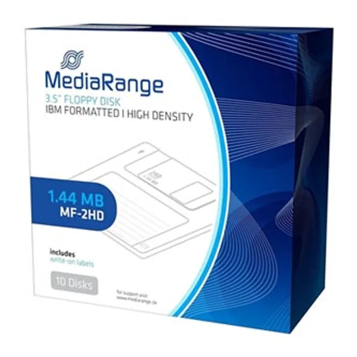 Hlavný obrázok produktu Disketa Mediarange 3,5"/ 1.44 MB/ IBM, paper box, MR200, 10-pack