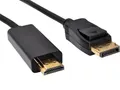 DisplayPort 1.2 - HDMI 4K kábel, M/M, 2m, SANDBERG