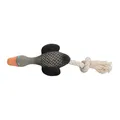 Divoká hus MINI s bavlneným lanom, so zvukom, 22cm, šedá, ružová, HipHop