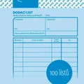 Ďalší obrázok produktu Dodací list, A6, 100 listů 1045