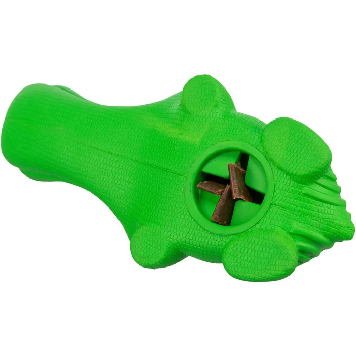 Hlavný obrázok produktu DOG ACTIVITY krokodýl na pamlsky, 18 cm, přírodní guma, zelená