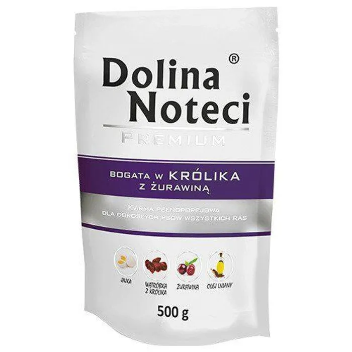 Hlavný obrázok produktu DOLINA NOTECI PREMIUM králík s brusinkami kapsička pro psy 500 g