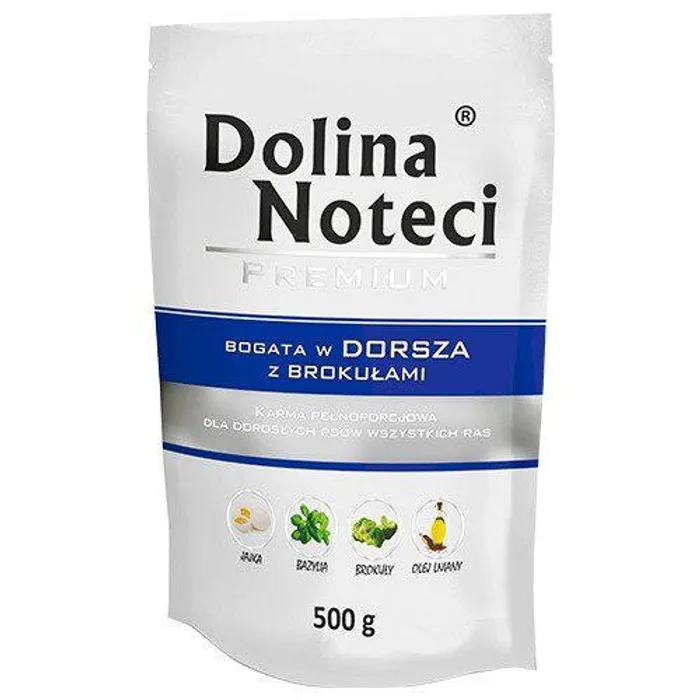 Hlavný obrázok produktu DOLINA NOTECI PREMIUM treska s brokolicí kapsička pro psy 500 g