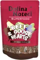 DOLINA NOTECI SUPERFOODS hovädzie a husie srdiečka vrecko pre psov 300 g