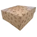 Tortová krabica KRAFT s motívom 22x22x9 cm [50 ks]