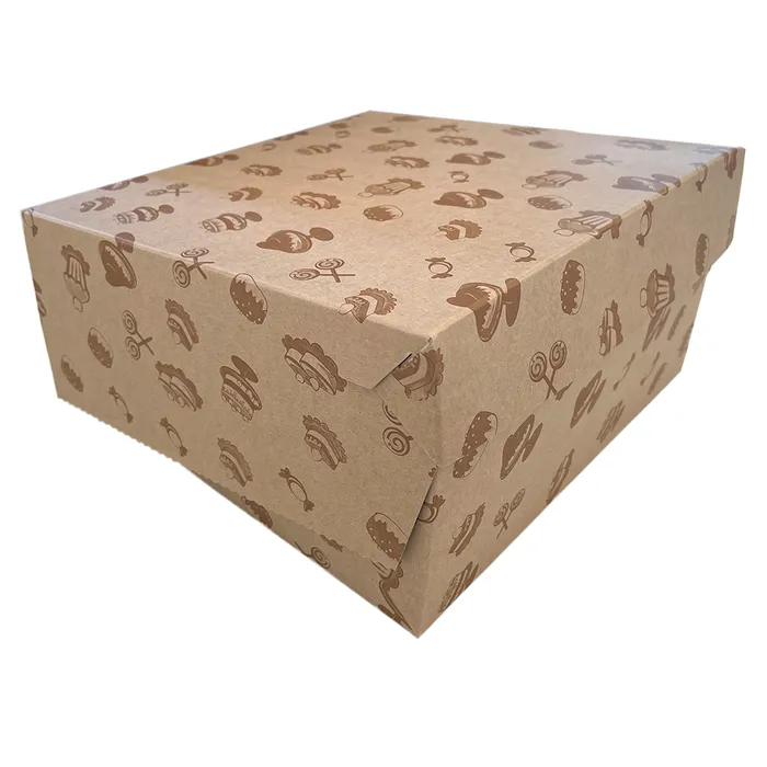 Hlavný obrázok produktu Dortová krabice KRAFT s motivem 28x28x11 cm [50 ks]