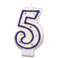 Tortová sviečka – 5 [1 ks]