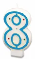 Tortová sviečka – 8 [1 ks]