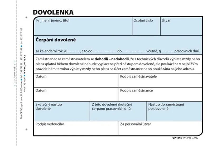 Hlavný obrázok produktu Dovolenka A6, 100 listů 1146