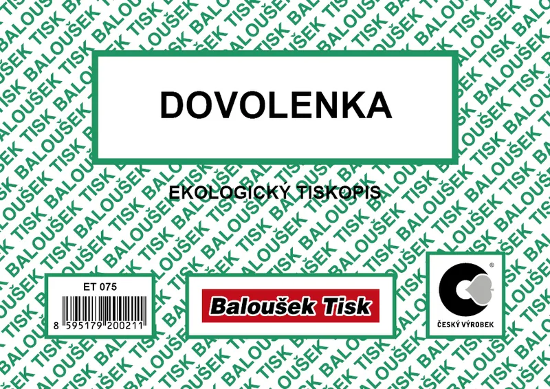 Hlavný obrázok produktu Dovolenka A6 ET075