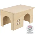 Dr. domček s rovnou strechou pre škrečky 15x12x15cm