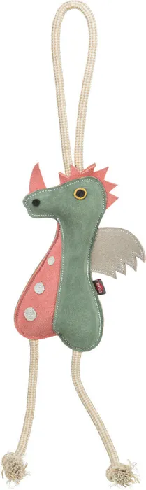 Hlavný obrázok produktu Dragon - dráček na laně, 55 cm, hračka pro psy, 100% pravá kůže/lano, zelená