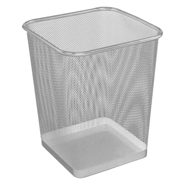 Hlavný obrázok produktu Drátěný koš hranatý, stříbrný 20l