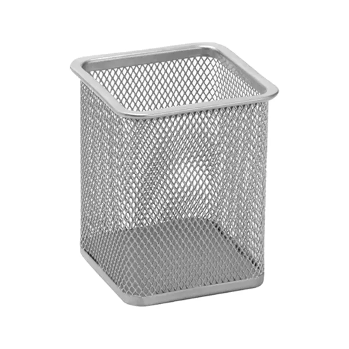 Hlavný obrázok produktu Drátěný stojan na pera hranatý, stříbrný