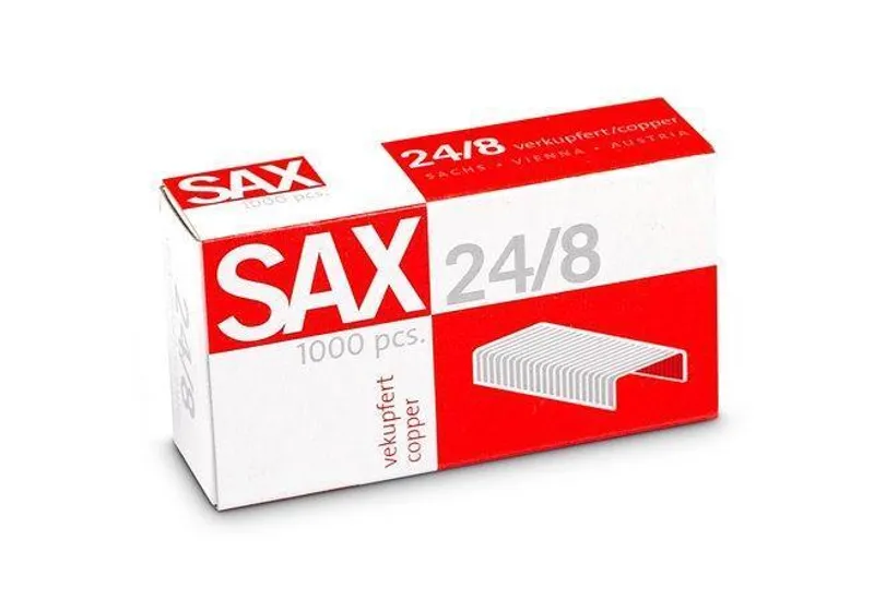 Hlavný obrázok produktu Drátky do sešívaček, 24/8, měděné, SAX