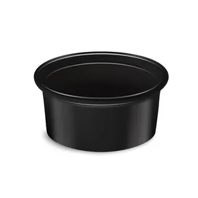 Dressingová miska (PP) čierná priemer 70mm 80ml [50 ks]