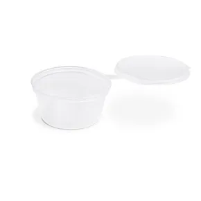 Dressingová miska (PP) s viečkom priehľadná priemer 70mm 80ml [50 ks]