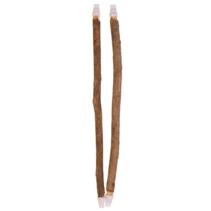 Hlavný obrázok produktu Dřevěná bidla s plastovým úchytem do klece 35cm/10a12mm 2ks