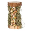 Ďalší obrázok produktu Drevená veža s horským lúčnym senom 13x17x13 cm 110 g