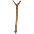 Drevené bidielko Y s kovovým úchytom do klietky 35cm/18mm