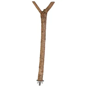Drevené bidielko Y s kovovým úchytom do klietky 35cm/18mm
