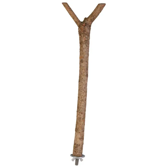 Hlavný obrázok produktu Dřevěné bidýlko Y s kovovým úchytem do klece 35cm/18mm
