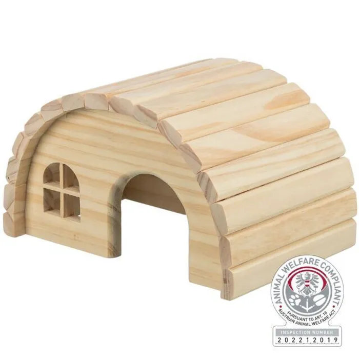 Hlavný obrázok produktu Dřevěné iglú pro myši a křečky 19x11x13 cm