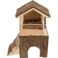 Ďalší obrázok produktu Drevený domček BJORK pre škrečky, 2 miestnosti 15 x 15 x 16 cm