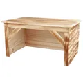 Ďalší obrázok produktu Drevený dom pre králiky, opaľované drevo 50 x 26 x 31 cm