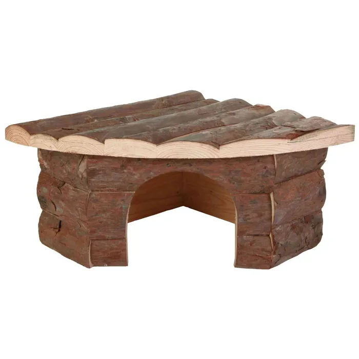 Hlavný obrázok produktu Dřevěný dům rohový JESPER pro morče 32x13x21/21cm