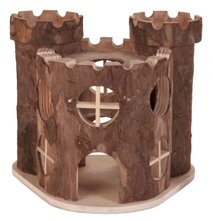 Hlavný obrázok produktu Dřevěný hrad MATTI pro hlodavce 17x15x12cm TRIXIE