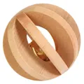 Ďalší obrázok produktu Drevená loptička s rolničkou, hračka pre morča, králika 6 cm