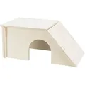 Ďalší obrázok produktu Drevený skladací domček BENT, šikmá strecha, zajačik, 51 x 24 x 33 cm