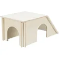 Ďalší obrázok produktu Drevený skladací domček BENT, šikmá strecha, zajačik, 51 x 24 x 33 cm