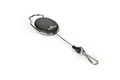 Držiak menoviek Style, čierna, výsuvný, karabína, DURABLE