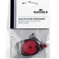 Ďalší obrázok produktu Držiak menoviek Style, červená, výsuvný, karabína, DURABLE
