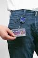 Držiak menoviek Style, tmavo modrá, výsuvný, karabína, DURABLE