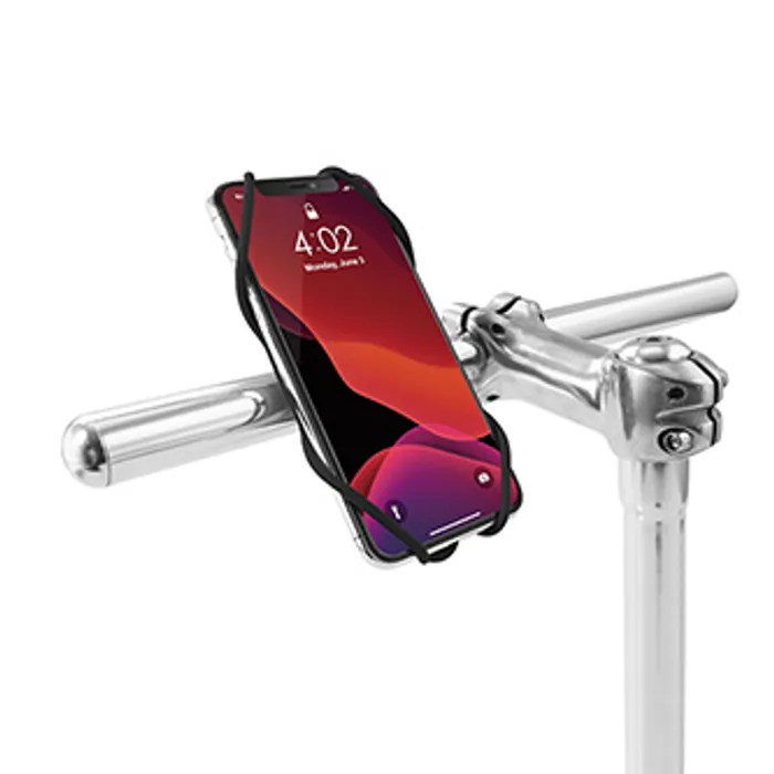 Hlavný obrázok produktu Držák mobilu Bone Bike Tie 3, na kolo, nastavitelná velikost, černý, 5.8-7.2", silik