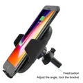 Držiak na mobil do auta, s bezdrôtovým nabíjaním, motorické uchytenie, senzor pohybu, Qi, čierna