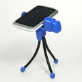 Držiak na mobil Logo na stôl, modrý, termoplast, pre akýkoľvek mobilný telefón, modrá, mobil