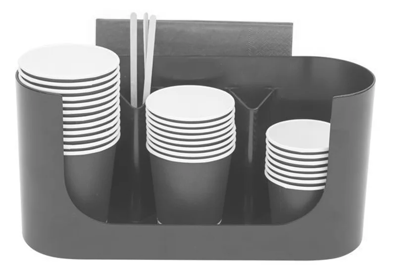 Hlavný obrázok produktu Držák na kelímky "Coffee break", na 3 nápoje, plast, ALBA