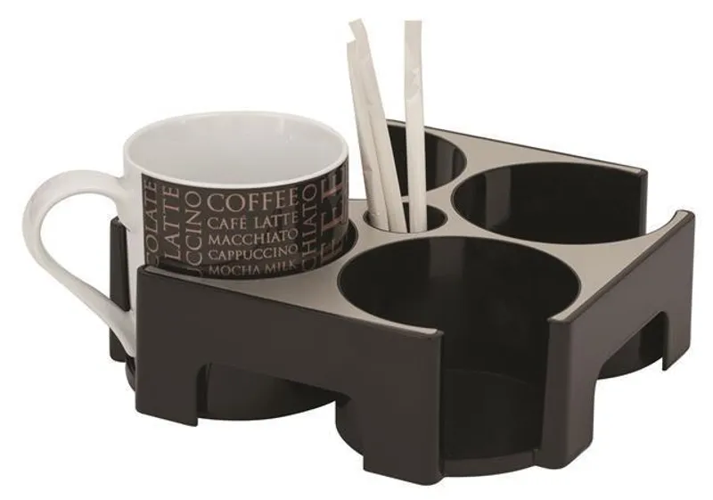 Hlavný obrázok produktu Držák na kelímky "Coffee break", na 4 nápoje, hliník, ALBA