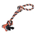 Ďalší obrázok produktu Dvojité lano HipHop bavlnené 2 knôty 60 cm / 450 g šedá, tm.šedá, oranžová
