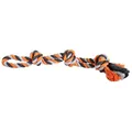 Ďalší obrázok produktu Dvojité lano HipHop bavlnené 3 knôty 60 cm / 450 g šedá, tm.šedá, oranžová