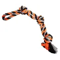 Ďalší obrázok produktu Dvojité lano HipHop bavlnené 3 knôty 60 cm / 450 g šedá, tm.šedá, oranžová