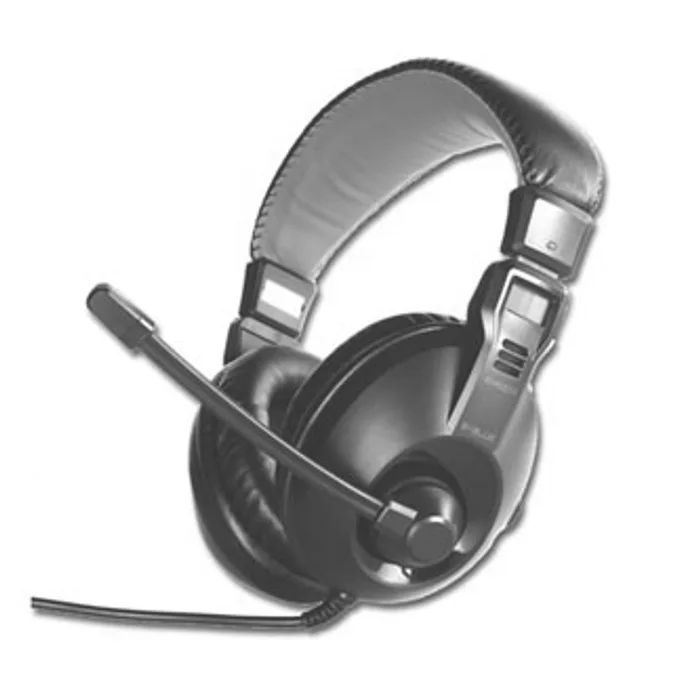 Hlavný obrázok produktu E-Blue Conqueror I., sluchátka s mikrofonem, ovládání hlasitosti, černá, 2x 3.5 mm jack