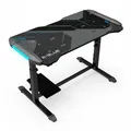 E-blue Herný stôl EGT574BK, 113cm x 59,5cm, 74-86,8cm, podsvietený, nastaviteľná výška