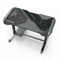 E-blue Herný stôl EGT574BK, 113cm x 59,5cm, 74-86,8cm, podsvietený, nastaviteľná výška