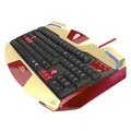 E-blue IRON MAN EKM707, klávesnica US, herná, podsvietené okraje typ drôtová (USB), zlatá